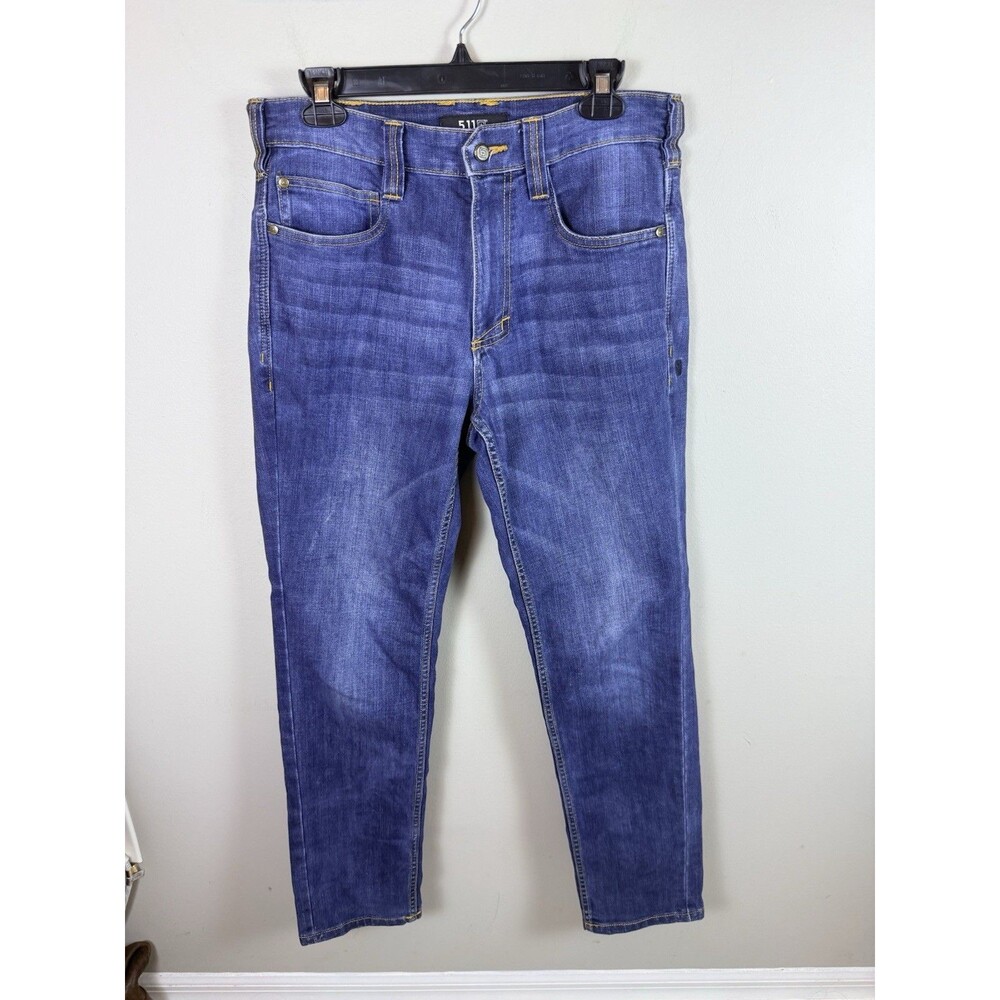 5.11 Tactical Defender-Flex Jean Mens 30x30 Slim Fit Medium Wash Denim